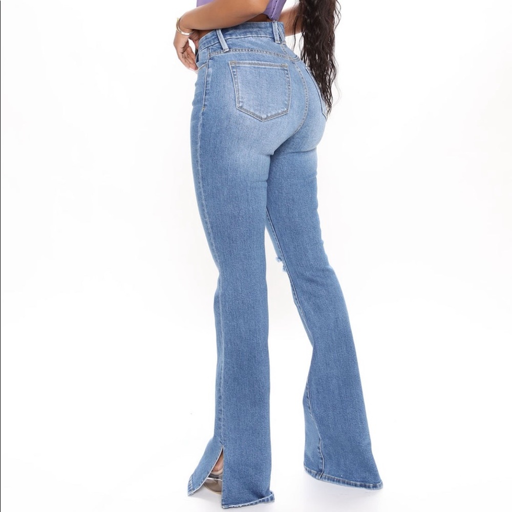 FashionNova side slit jeans - Picture 6 of 7